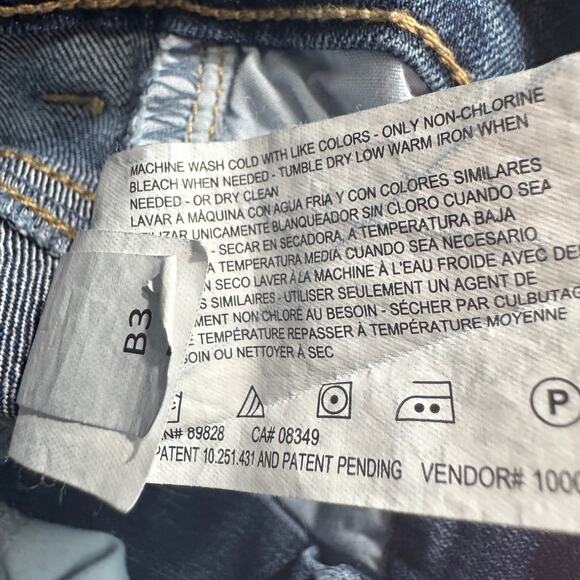 Gloria Vanderbilt Amanda Womens Jeans Size 8 Blue Denim Tapered Leg High Rise - Picture 10 of 15